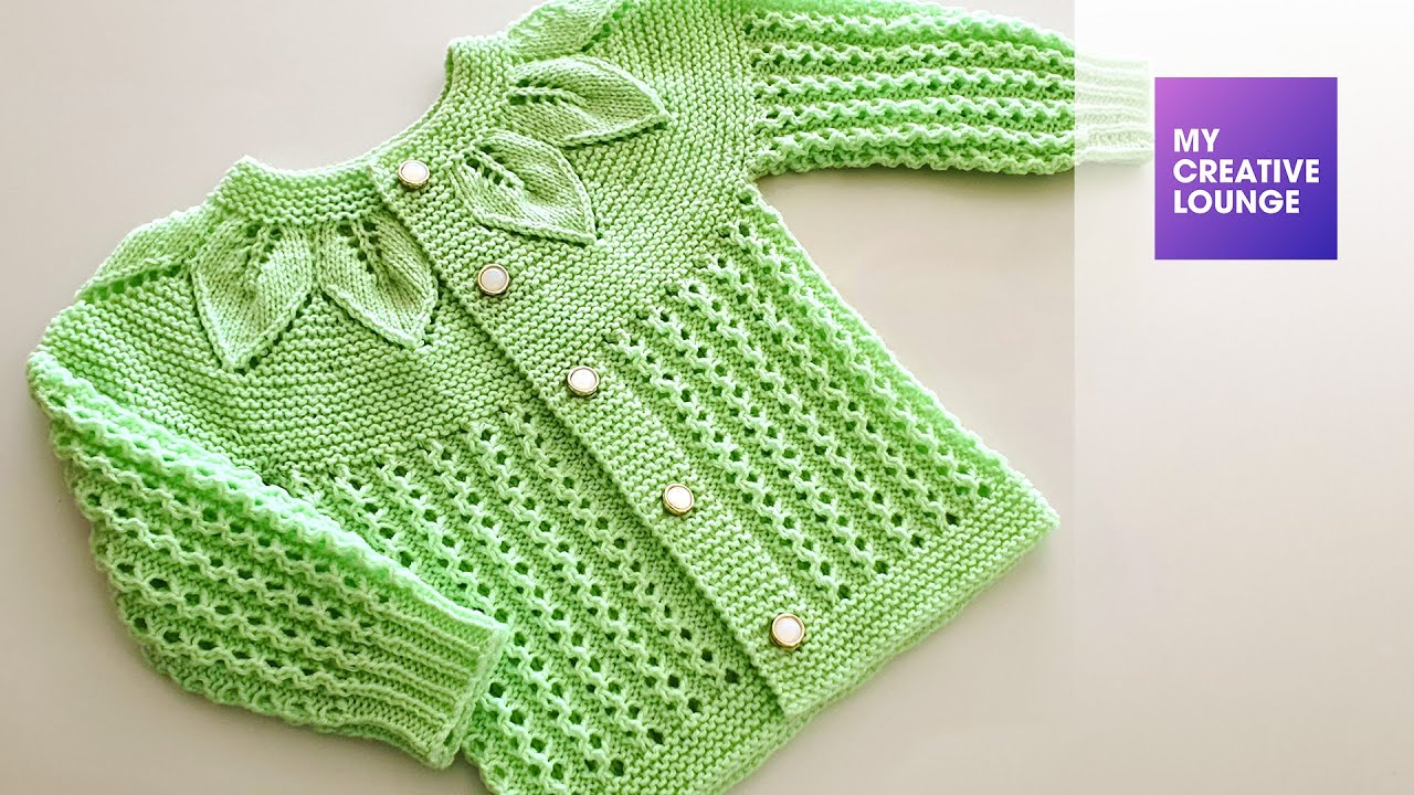 Make Baby Cardigan for Newborn - In Hindi - My Creative Lounge