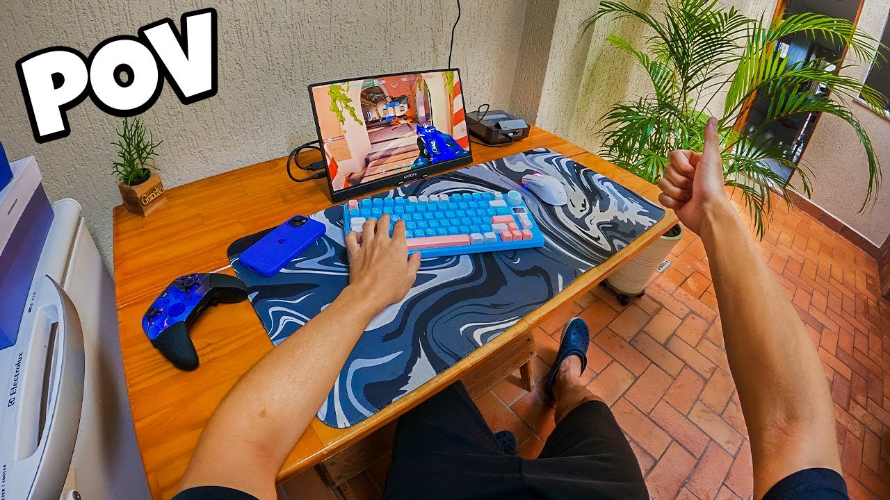 Montei um Setup Gamer no Quintal da minha Casa