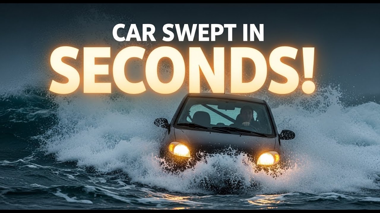 Watch as This Car Gets SWEPT AWAY by a Flash Flood in Seconds!
