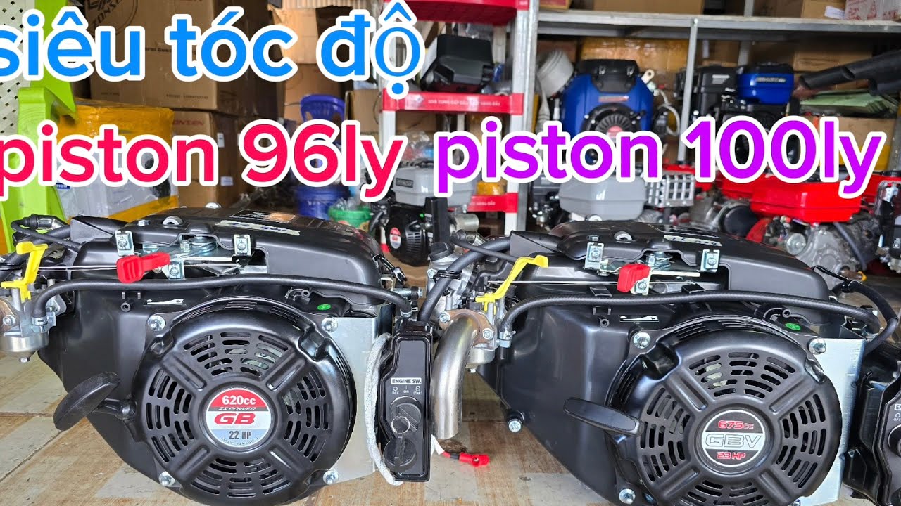 Máy nổ GB siêu mạnh, động cơ xăng 23hp piston 100ly 0969503779 ngày 25/4/2025