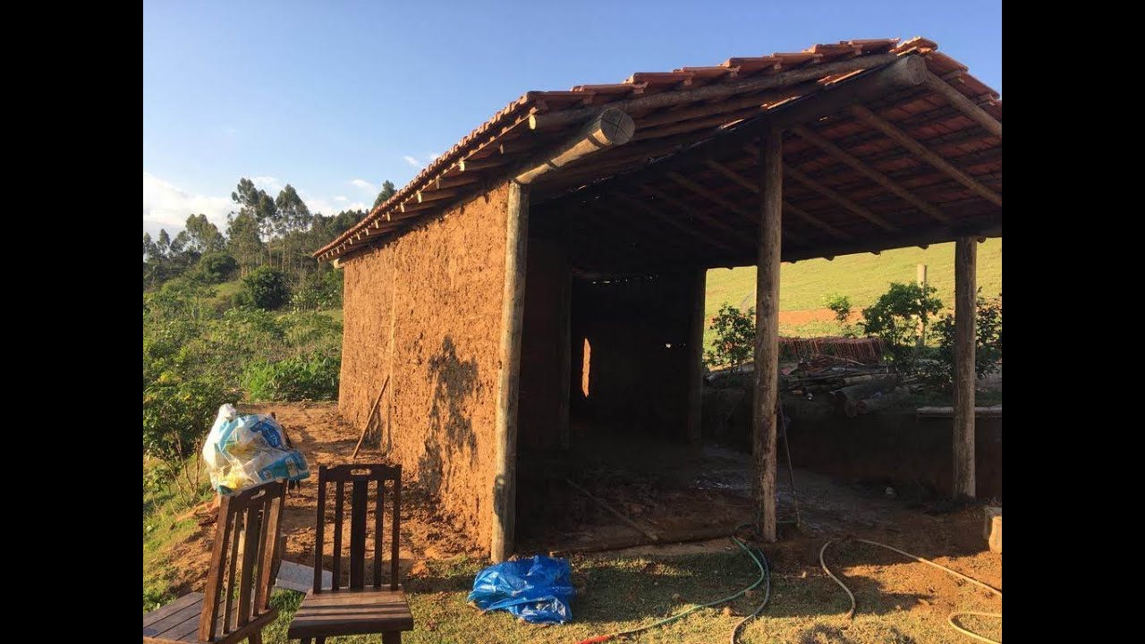 Parede de barro, pau a pique