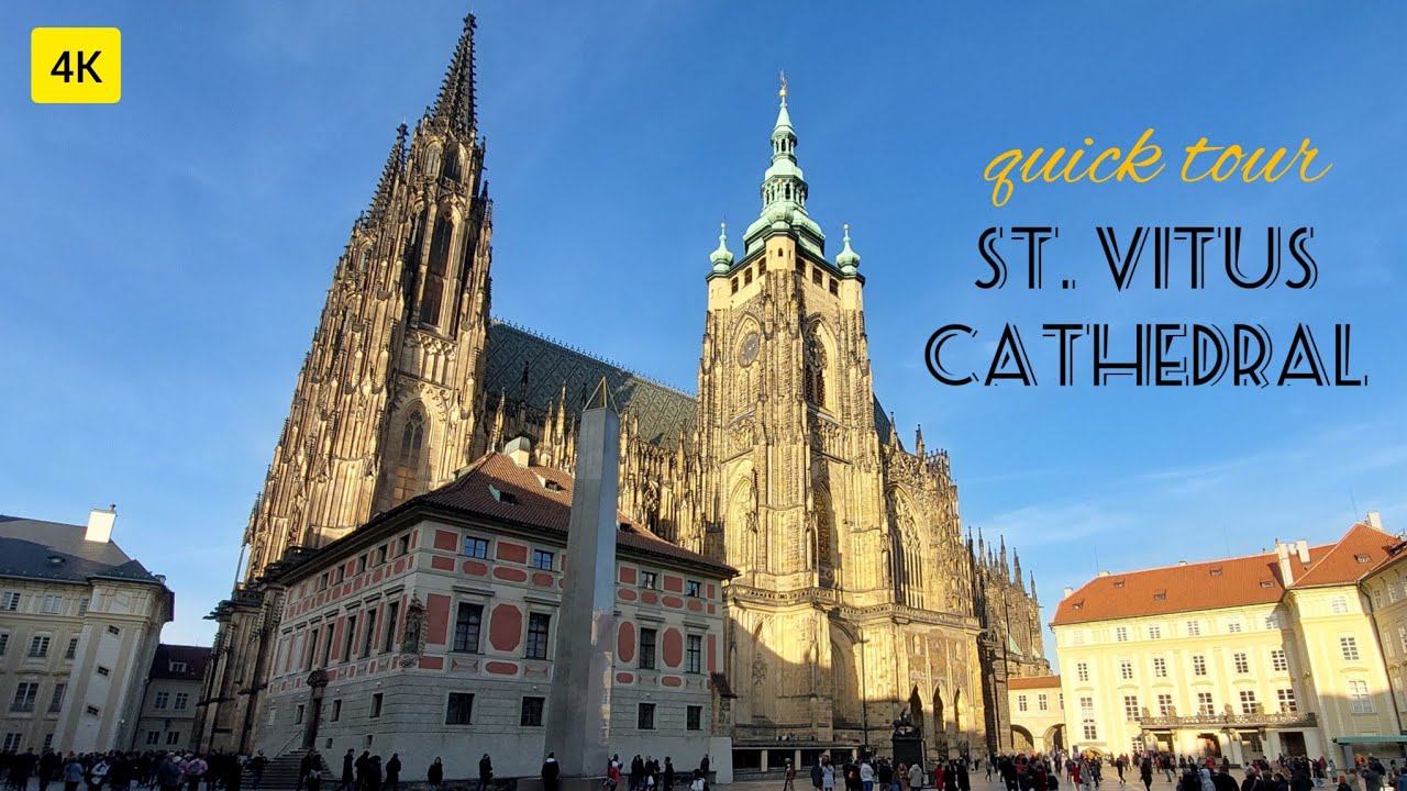Beautiful St. Vitus Cathedral, Prague.Quick tour in 4 Minutes 