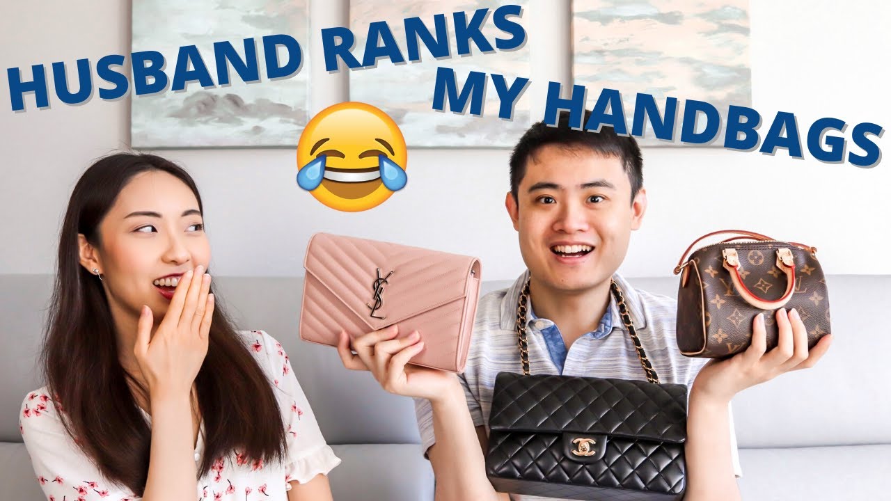 MY HUSBAND RANKS MY HANDBAGS *SO FUNNY!* | And I Try To Guess His Rankings - How Well Do I Know Him?