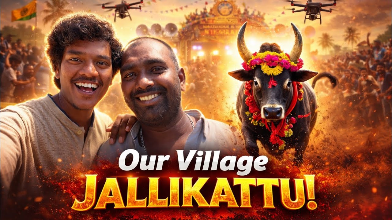 Our Village JALLIKATTU 2026 | Grand Bull Entry 🐂💥 Drone Shots | Bulls vs Human| Mass FestivalVibes 🔥