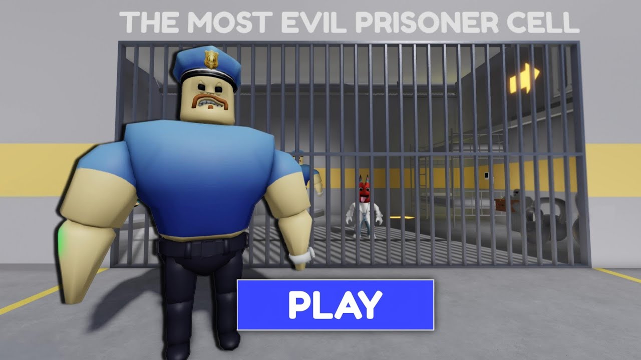 MUSCLE BARRY'S PRISON RUN! OBBY ROBLOX