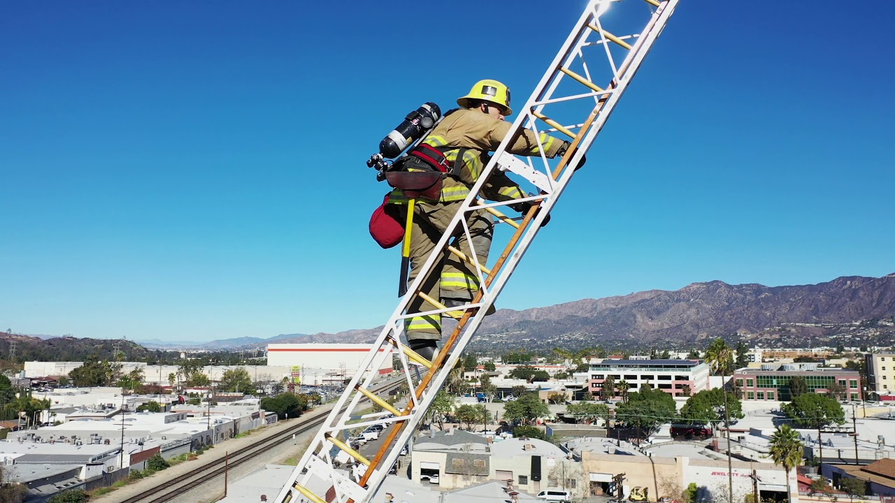 Glendale Fire Recruit Academy - Aerial Ladder Climb