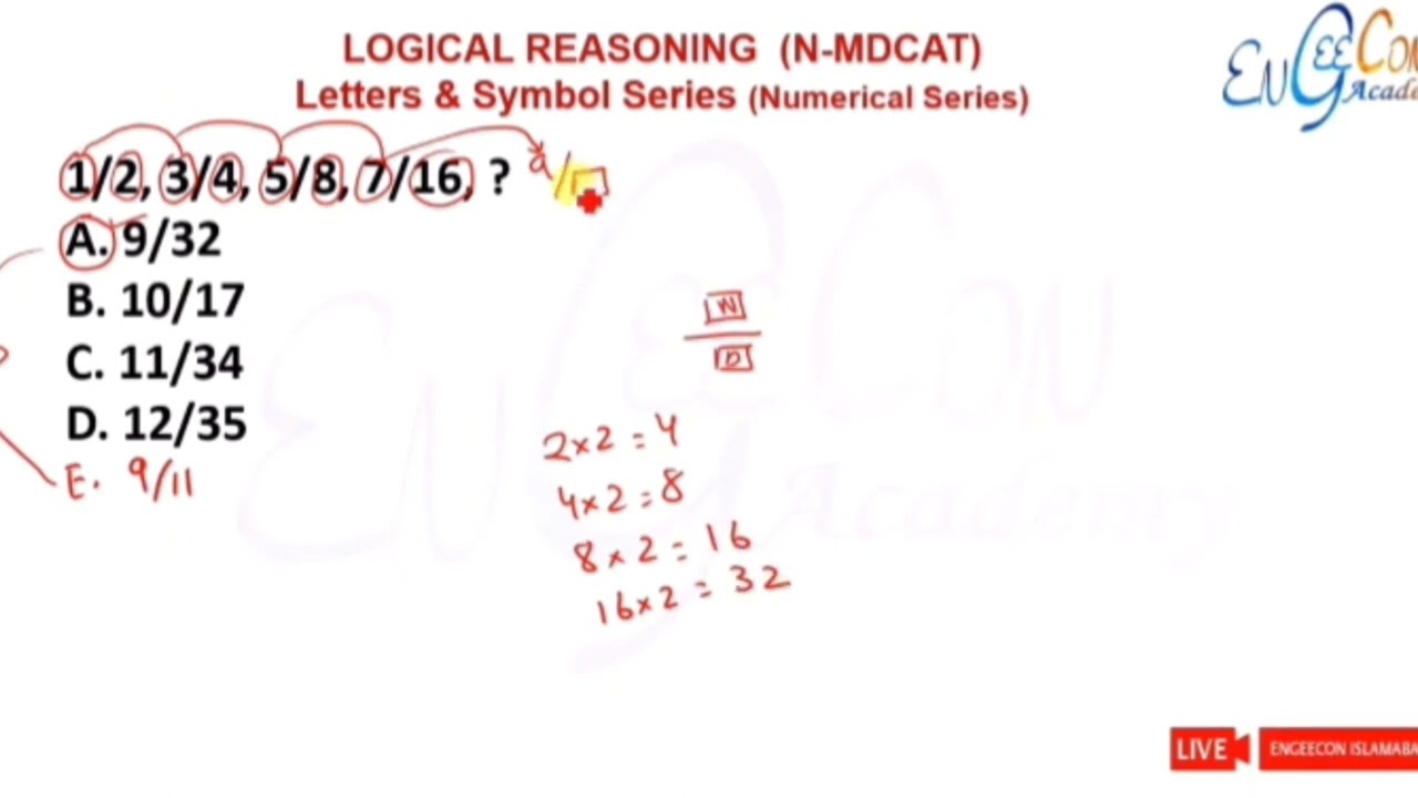 Lecture#1| LETTER AND SYMBOL SERIES |Part 1 #Engeecon Acadmy #MDCAT 2024