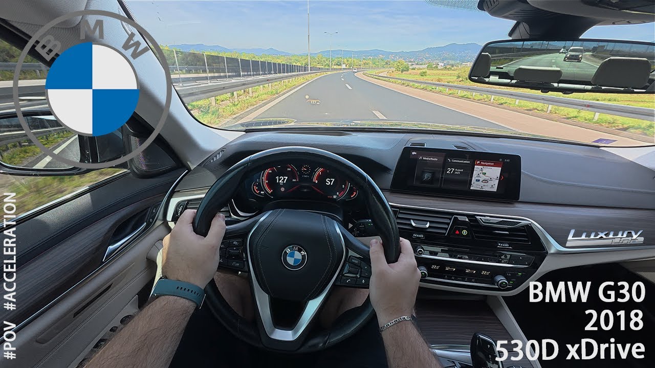 BMW G30 530d xDrive | 265HP | Luxury Line | POV Test Drive | 2018 | 4K