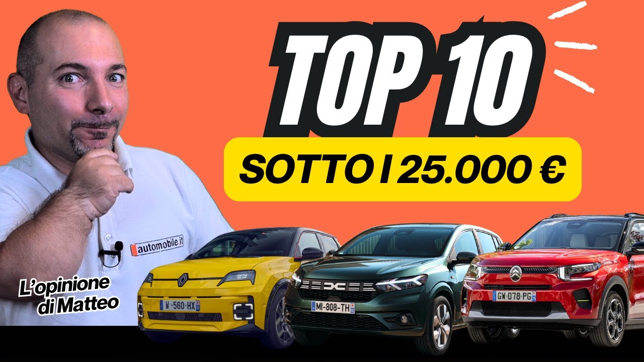 Auto NUOVA sotto i 25k? La TOP 10 per ALIMENTAZIONE! (benzina, diesel, gpl, ibrido, elettrico)