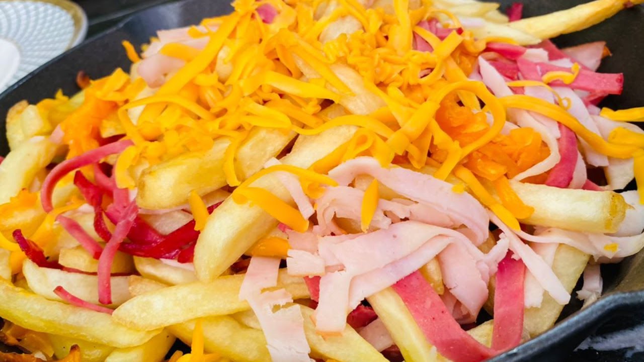 طريقة عمل بطاطس محمرة بالجبنة - جبنة رومي مقلية | المطعم مع الشيف محمد حامد