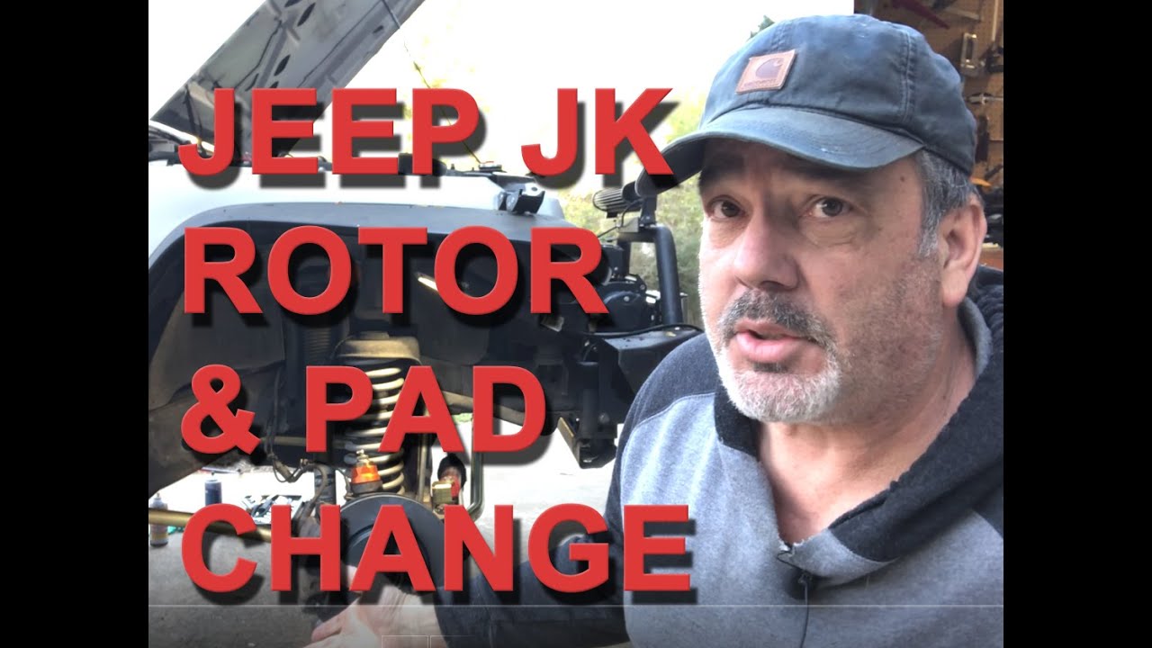 JEEP WRANGLER JK NEW front brake rotor and pads install