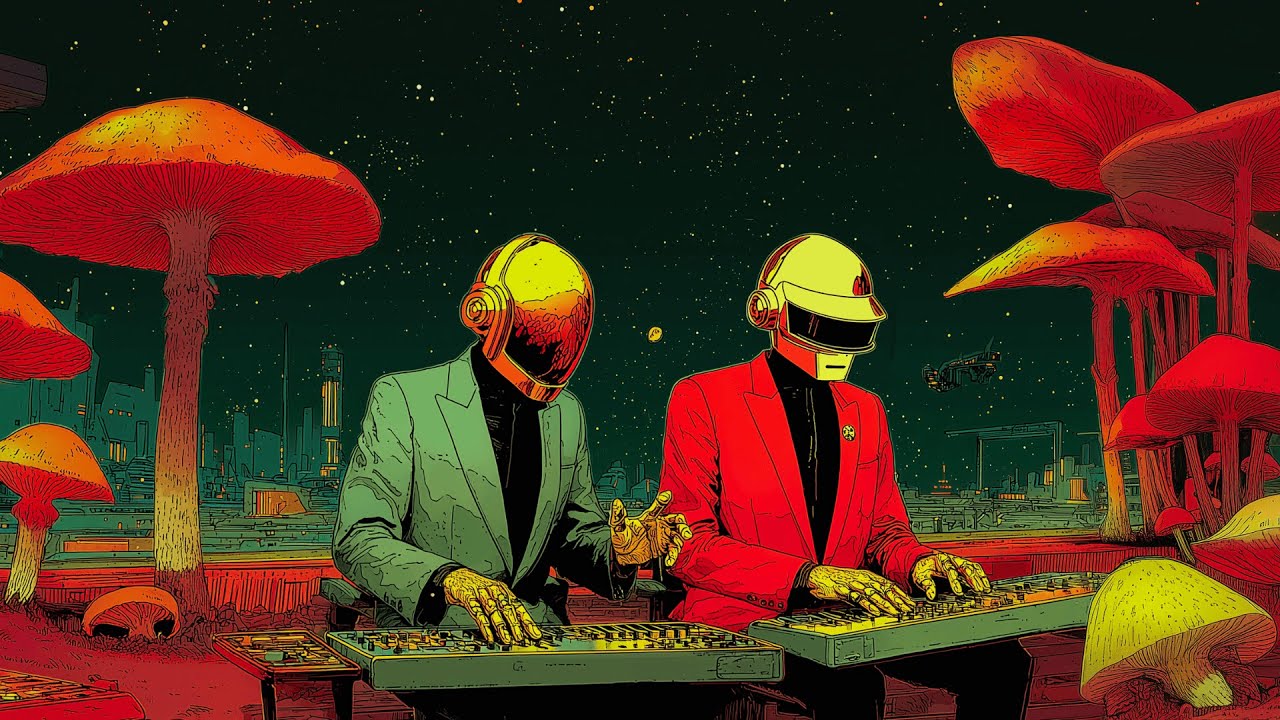 Daft Punk-Inspired Cyber Trip Grooves🍄🤖 | Chill Electro Funk, French House, Electronic Playlist