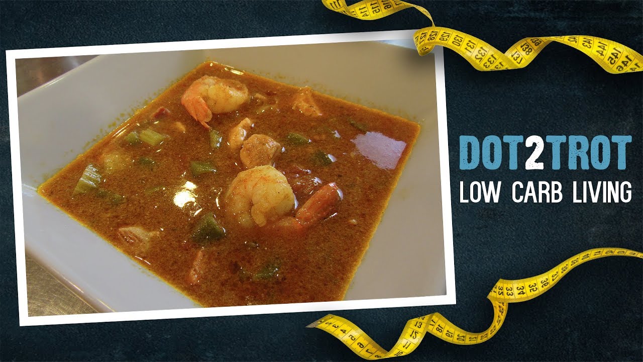 Low Carb Gumbo With Chicken, Shrimp, And Sausage
