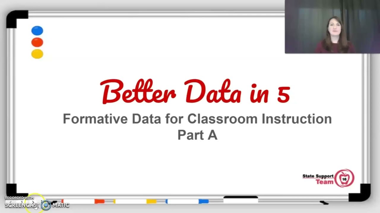 Better Data in Five Video Series: Formative Assessment Part A