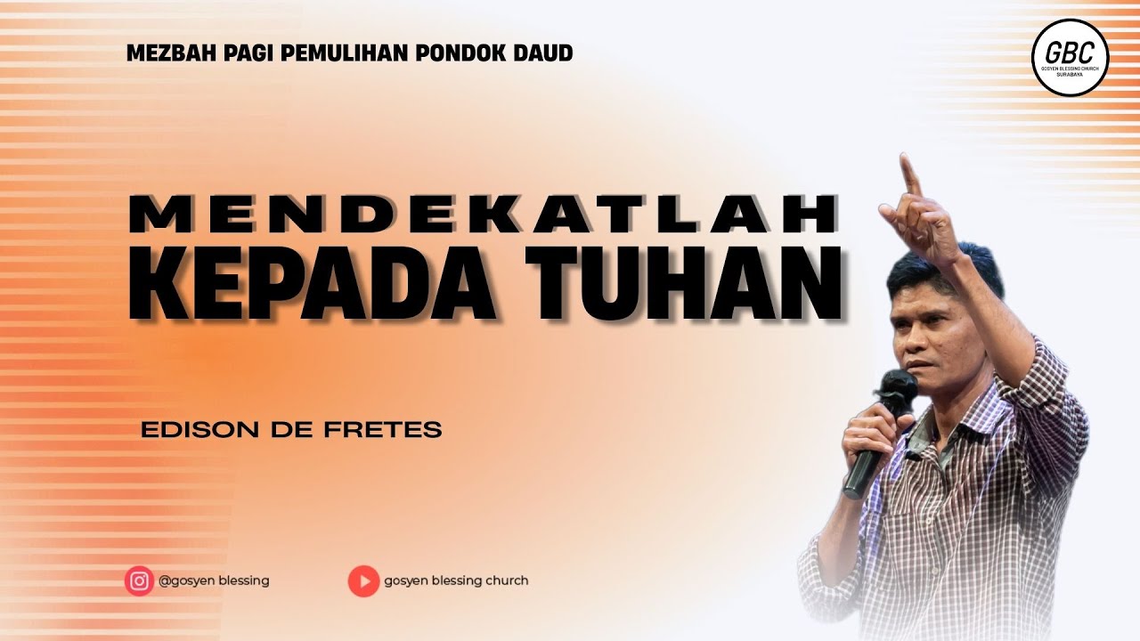 IBADAH MEZBAH PAGI PEMULIHAN PONDOK DAUD GBC I 29 JANUARI 2026