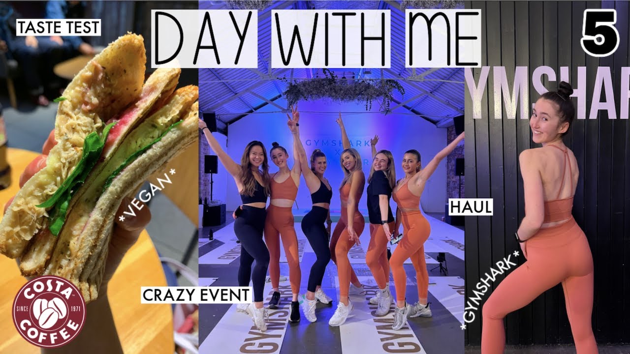 GYMSHARK EVENT, TRYING VEGAN CHRISTMAS FOOD & HUGE HAUL | HOLLY-DAYS VLOGMAS #5