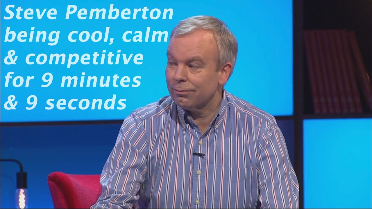 Steve Pemberton being cool, calm & competitive for 9 minutes & 9 seconds