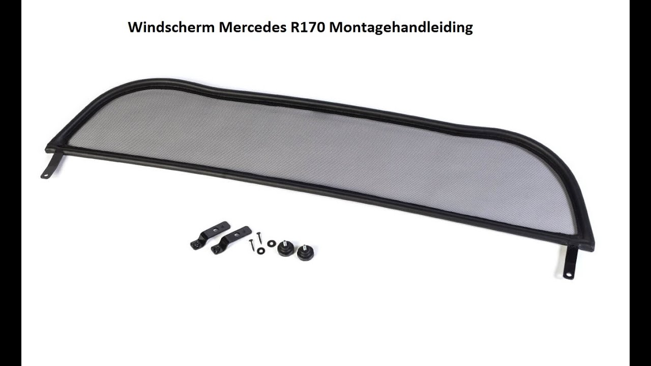 Mercedes SLK R170 windscherm montage instructie