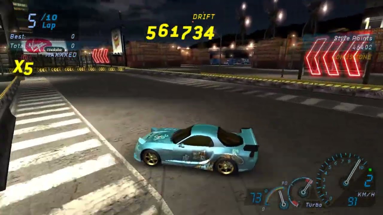 [#8] 10-LAPS-LONG DRIFT ( NFS Underground 1 )
