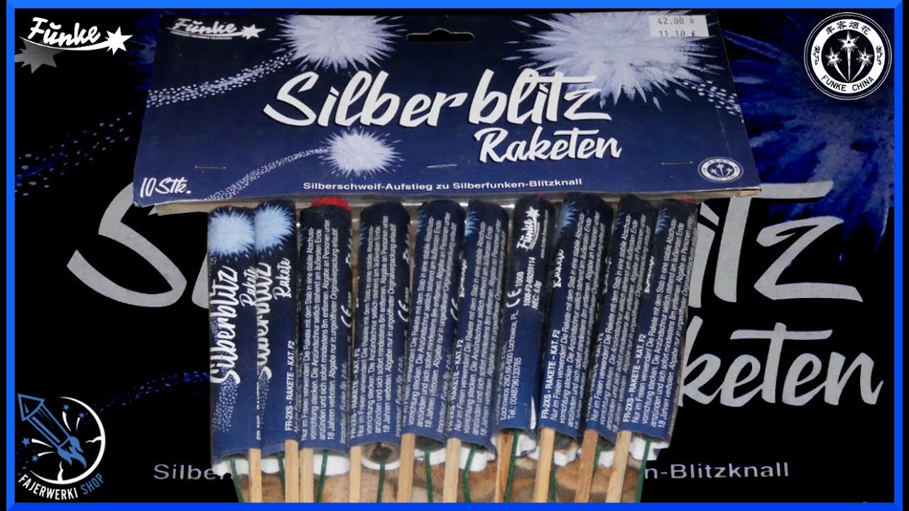 Hukowe rakiety Silberblitz Raketen Funke