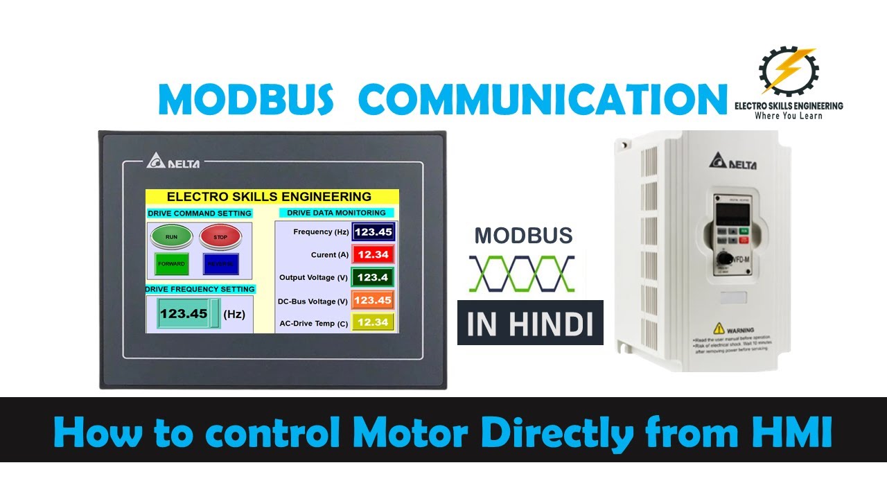 HMI to VFD Communication via MODBUS | Step-by-Step Guide