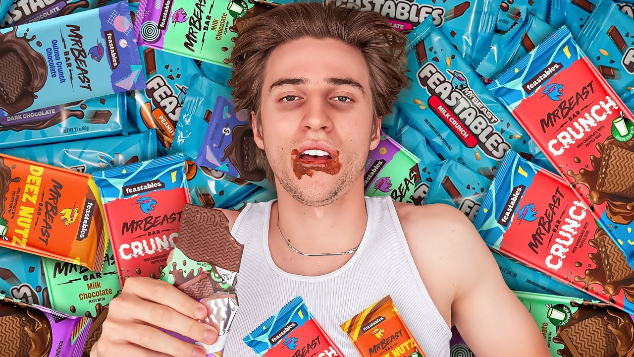 I Tried Eating Only MrBeast Chocolate Bars For 72 Hours