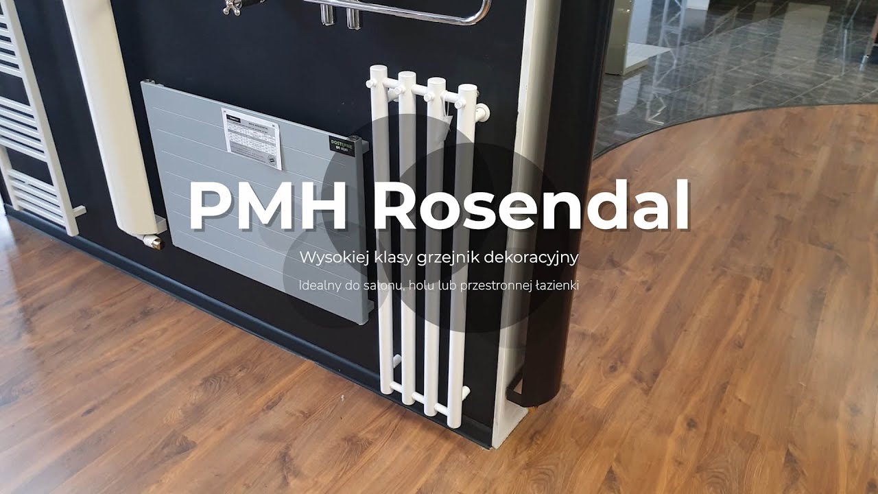 Dekoracyjny grzejnik PMH Rosendal z wieszakami
