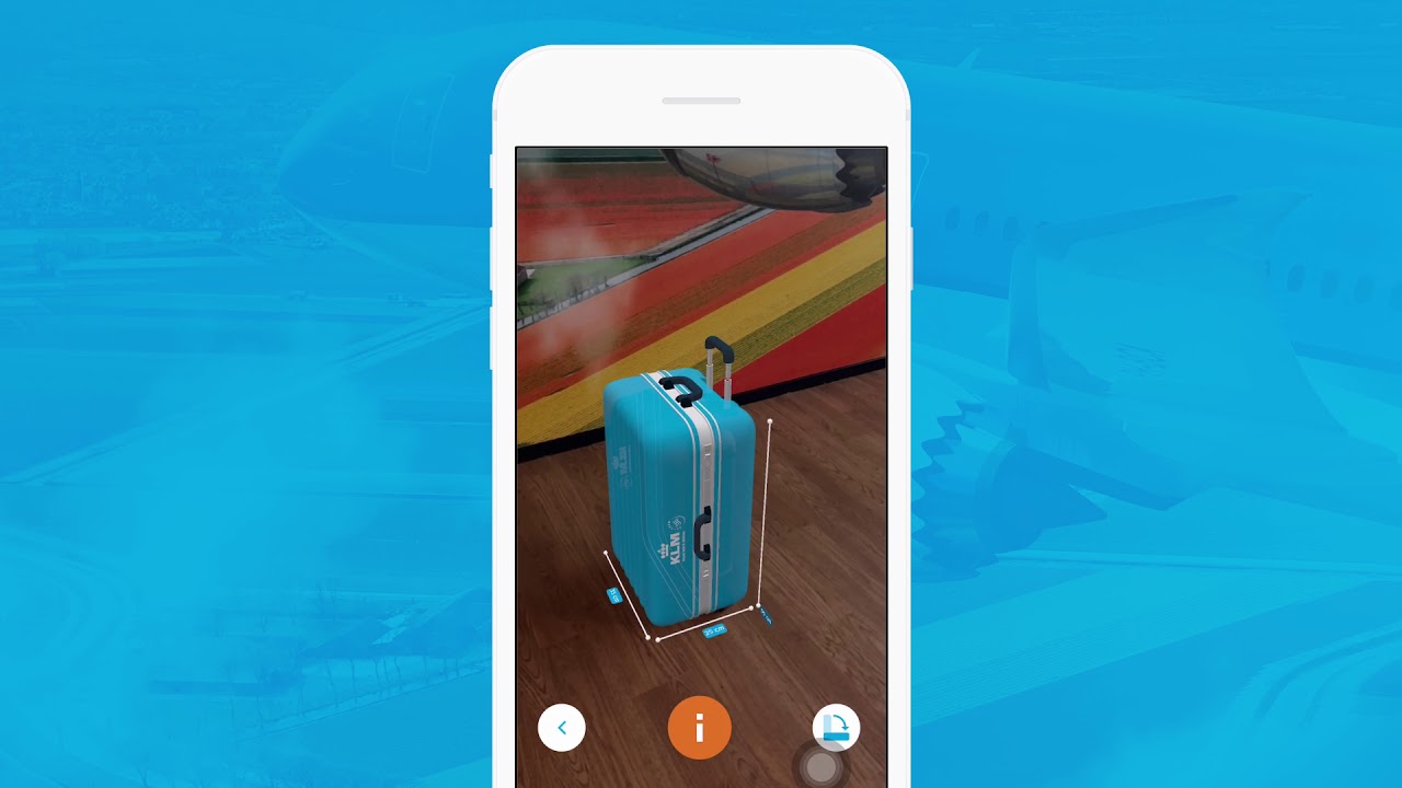 KLM's Augmented Reality hand baggage check