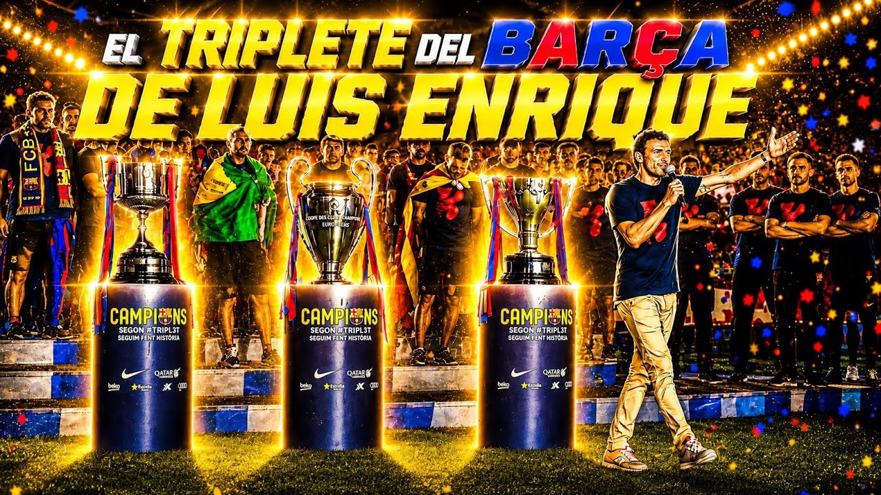 El TRIPLETE del BARÇA 🏆🏆🏆 de LUIS ENRIQUE
