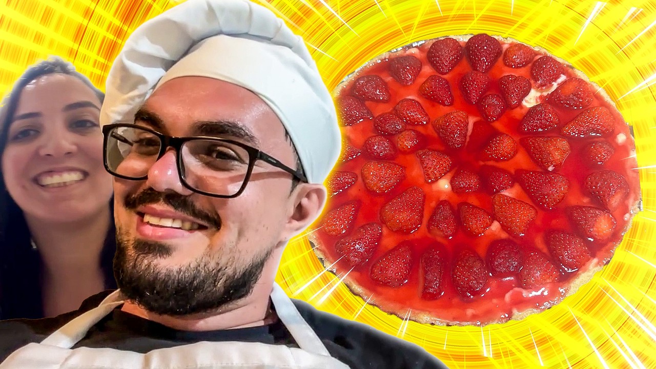 FAZENDO UMA TORTA DE MORANGO INCRÍVEL! - FALL NA COZINHA