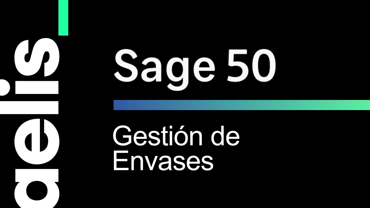Sage 50 Gestión de envases