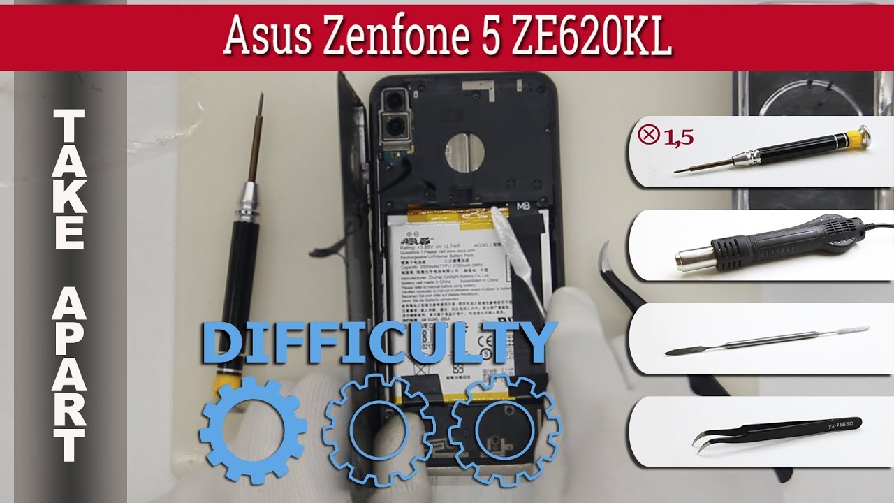 Как разобрать 📱 Asus Zenfone 5 ZE620KL Разборка и ремонт