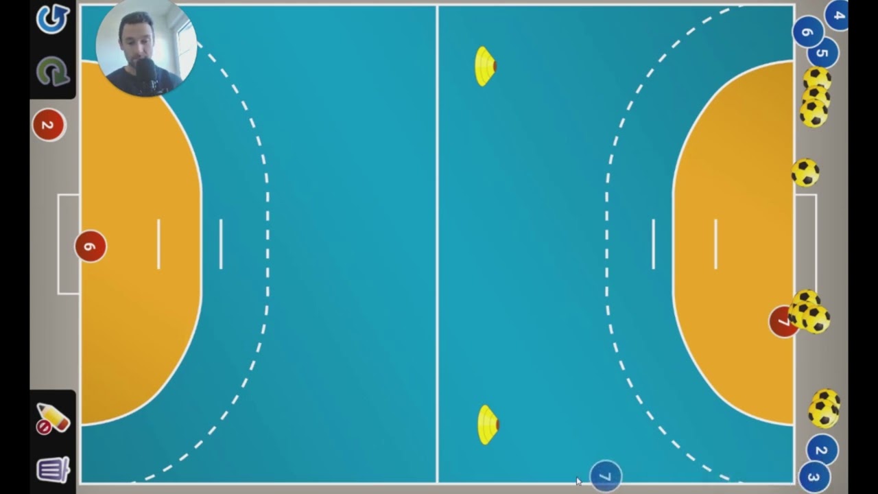 Handball Angrifftstraining - Gegner überlaufen in Gegenstoß und 2. Phase