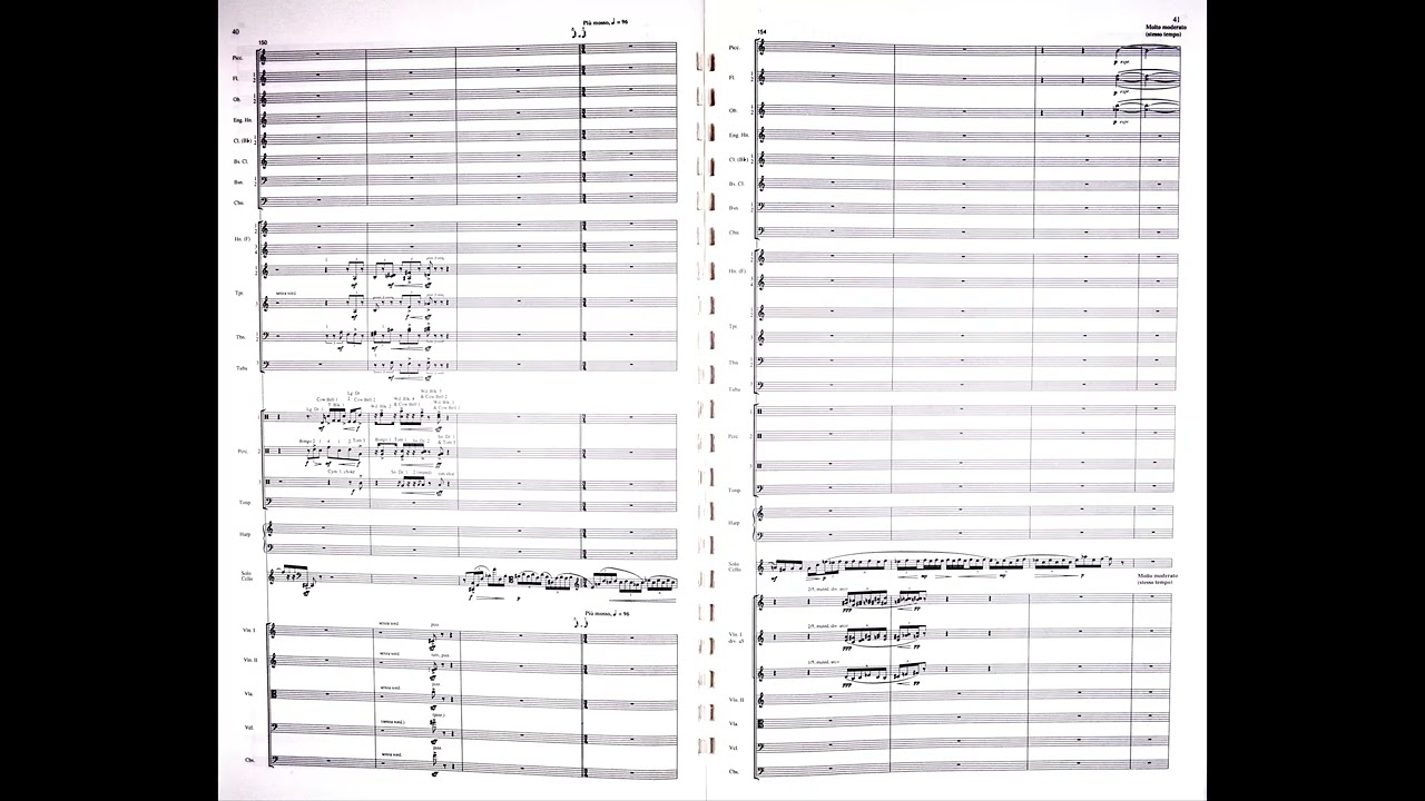 Elliott Carter - Cello Concerto (2001) (with score)