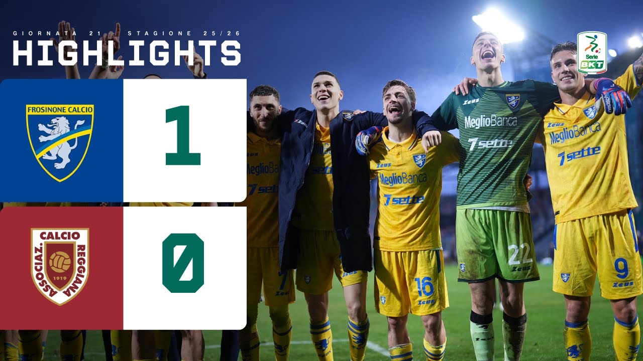 Frosinone - Reggiana 1-0 | KVERNADZE decide, CIOCIARI ancora primi | HIGHLIGHTS Serie BKT