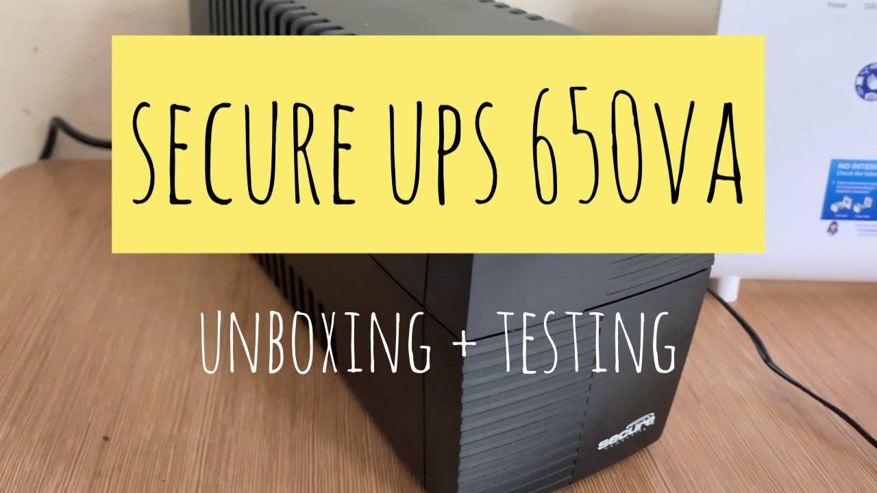 Cheap UPS!! Secure UPS 650VA Unboxing + Testing