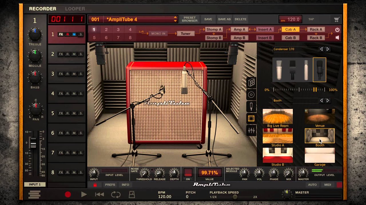 AmpliTube 4 - Cab Room