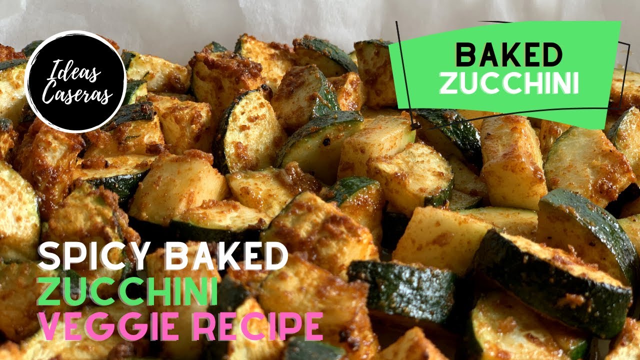 Spicy Roasted Zucchini ‣‣ How to Make the BEST Oven Baked Zucchini ‣‣ Healthy & Vegan Recipes