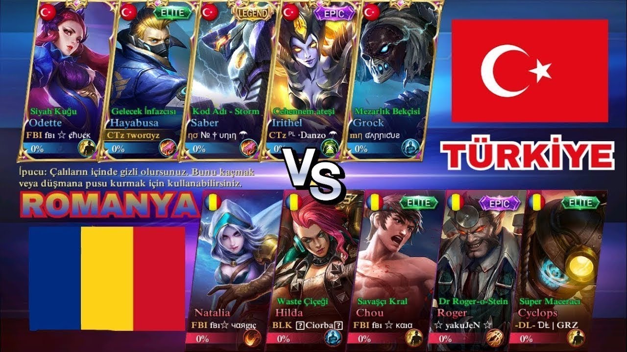 Mobile Legends- T&Uuml;RKİYE-ROMANYA ULUSAL MA&Ccedil; (Troll Johnson)