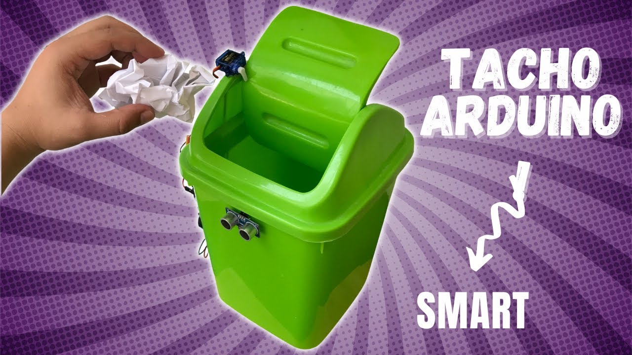 Cómo Automatizar Una CANECA de Basura | SMART BIN Arduino!