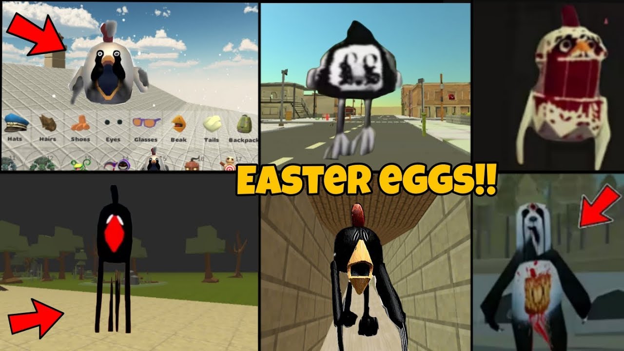 😱 NEW GILCHRIST IN CHICKEN GUN NEW SECRETS AND EASTER EGGS IN CHICKEN GUN 