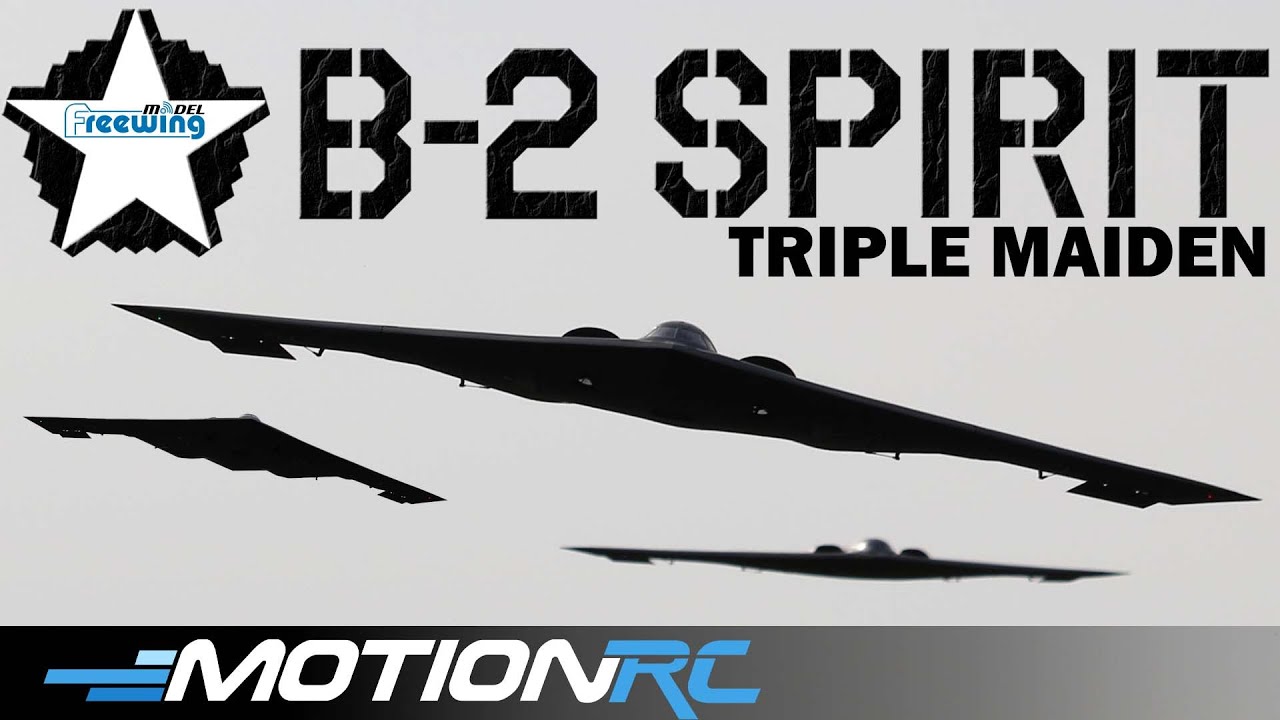 3 Maiden Flights on the Freewing B-2 Spirit Stealth Bomber | Motion RC