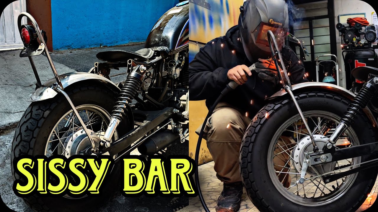 Fabricando Sissy bar y stop nuevo para la TC250 bobber!  | 17WORKSHOP 🇲🇽