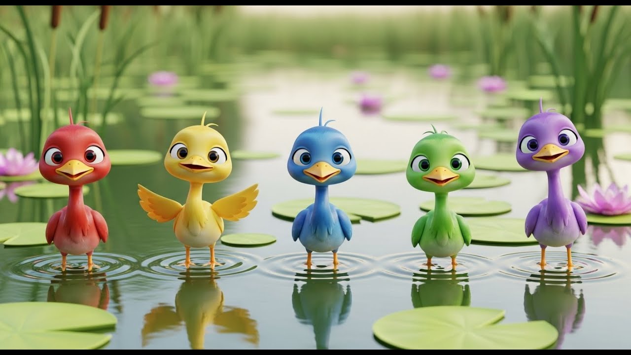 Cinco Garcetas Acechan | Canción de la Naturaleza y Conteo para Niños