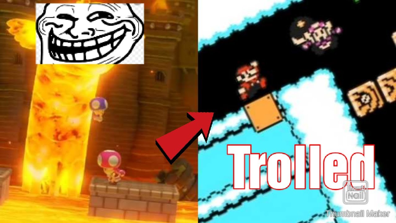 Mario Maker 2 Funny Moments #2| Ground pounding, Memes, Trolls