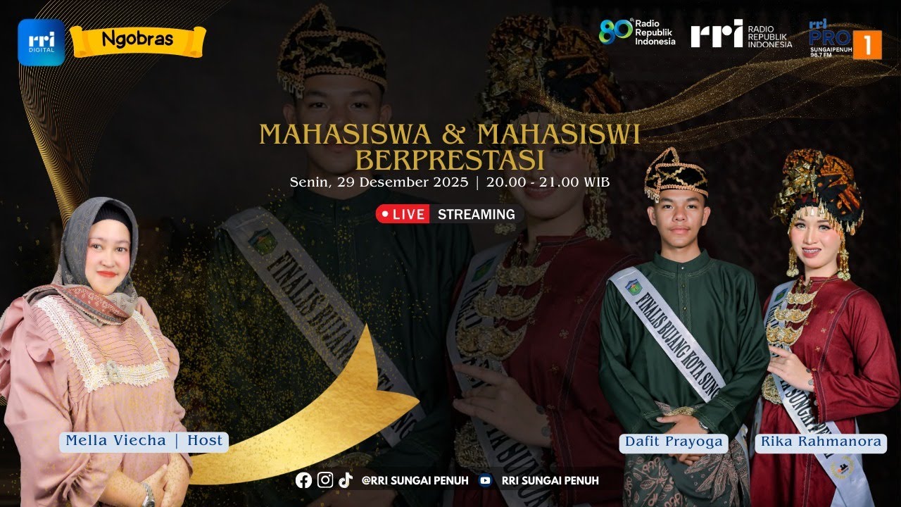 🔴[LIVE] NGOBRAS (NGOBROL BARENG KOMUNITAS) - "MAHASISWA DAN MAHASISWI BERPRESTASI"