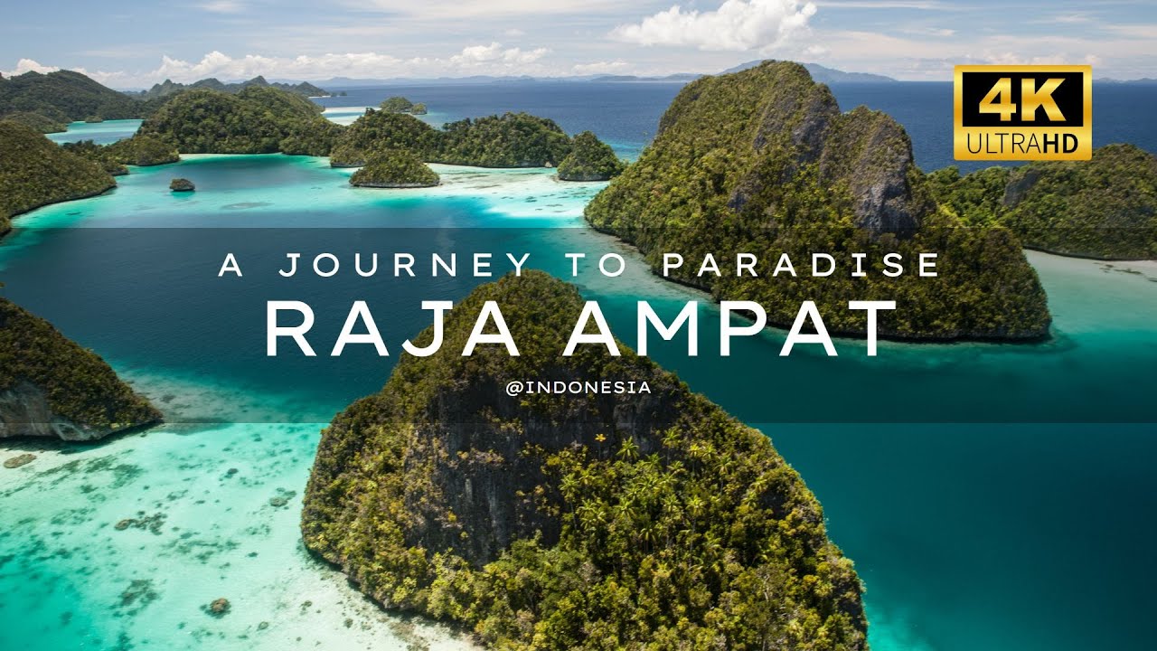 RAJA AMPAT 4K (UHD) CINEMATIC‼️A Journey to Paradise - Relaxing #beautiful #underwater #indonesia