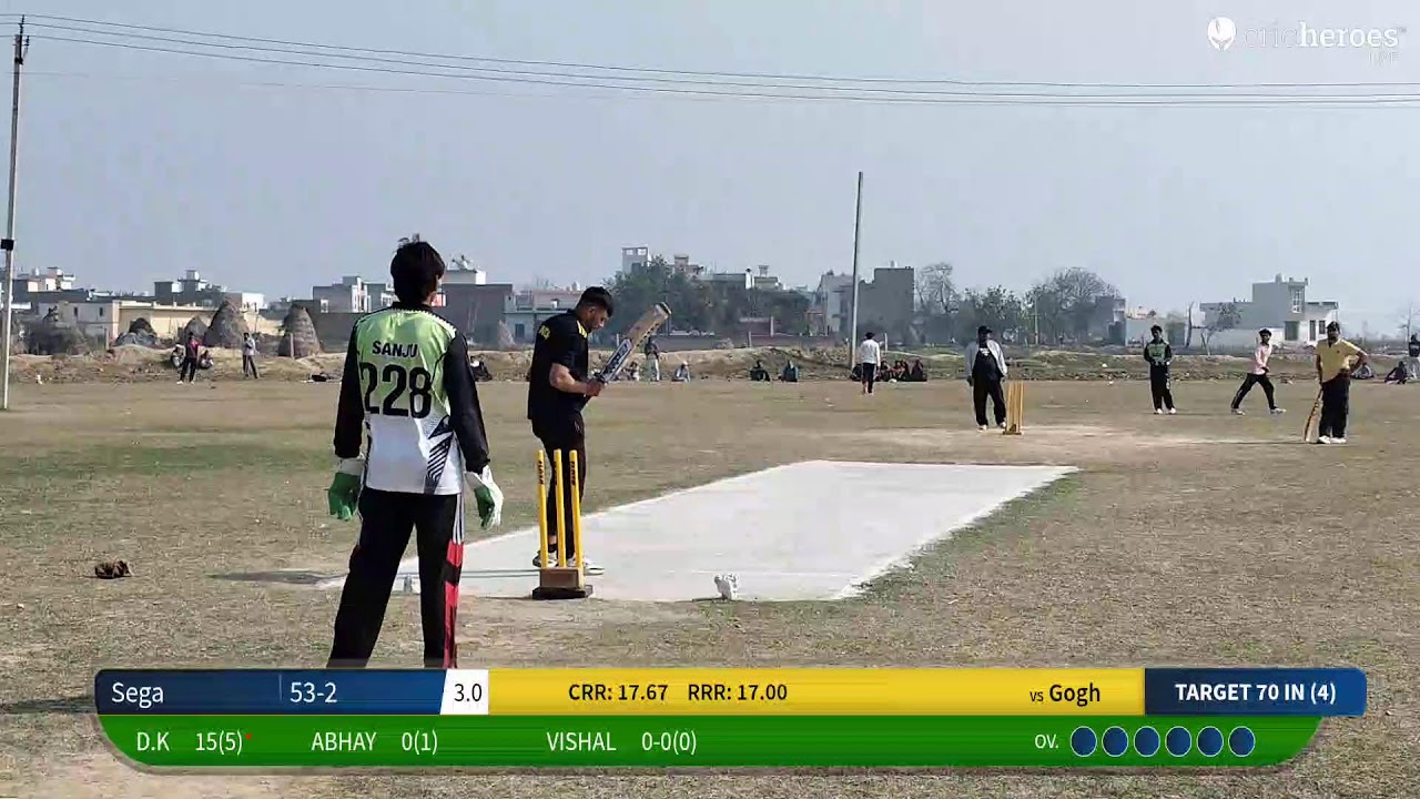 Gogh vs Sega live cricket match | Budhakhera Kaithal ( 2 Bharo Pool ) First Prize 21000 Second 1100