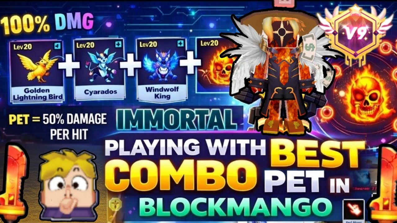 Best combo pet in Blockmango!!😁👿🎉🎊
