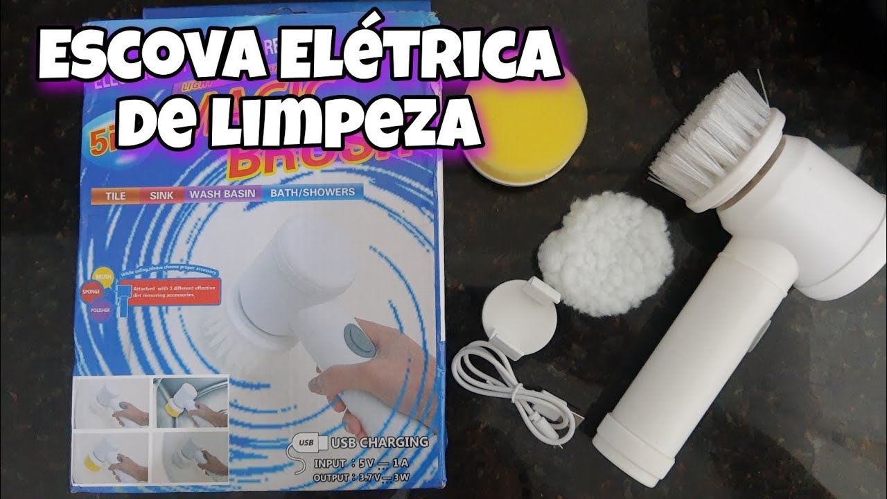 ESCOVA DE LIMPEZA ELÉTRICA 5 EM 1